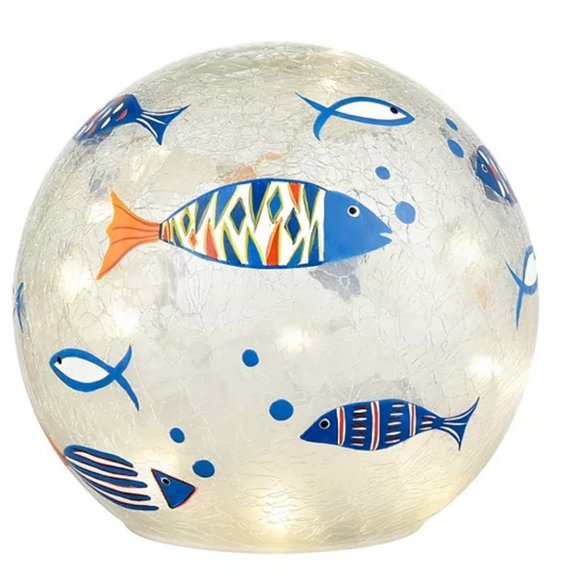 NEW San Miguel Rainbow Fish Orb Light & Reed Diffuser Set - Picture 2 of 3